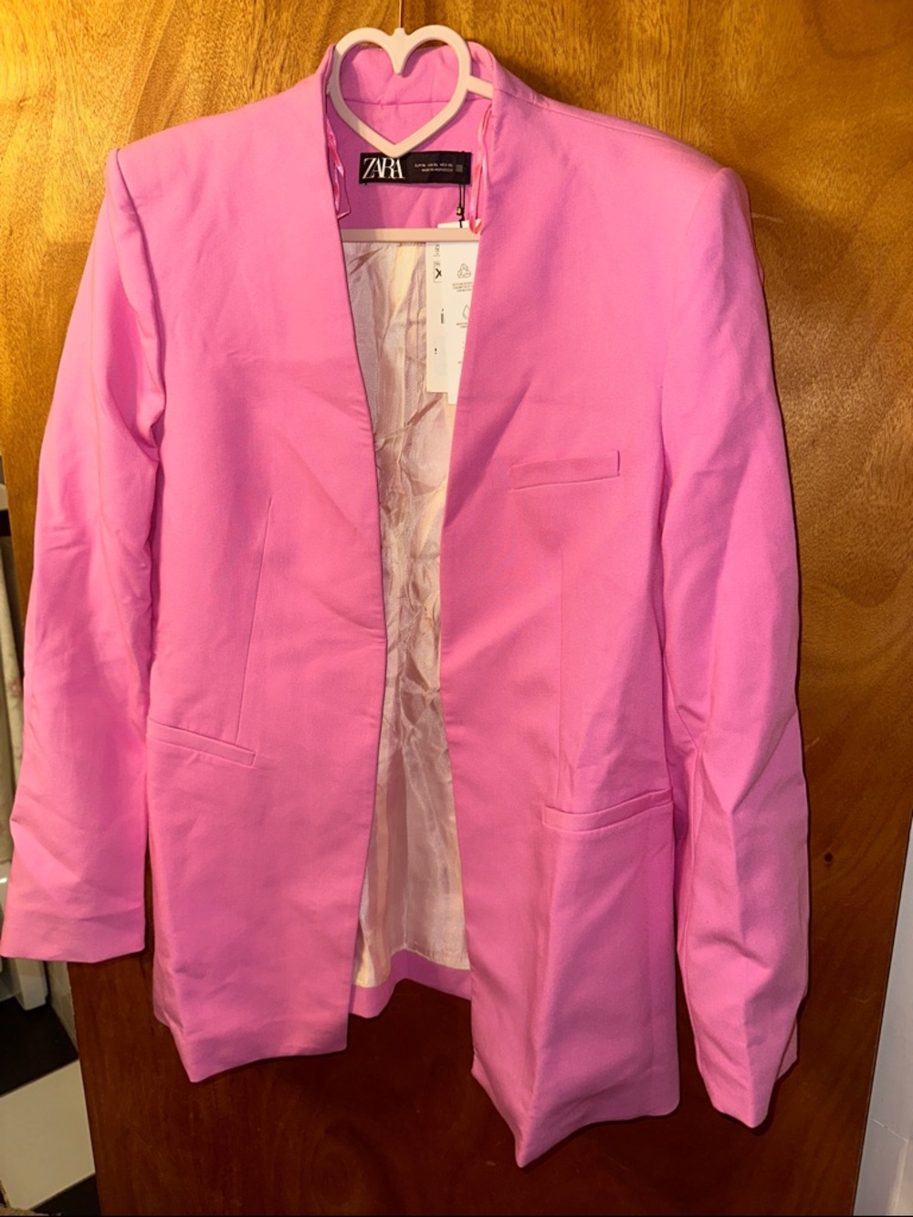Zara Pink Women's Blazer and Belted pants Set - Picture 6 of 8